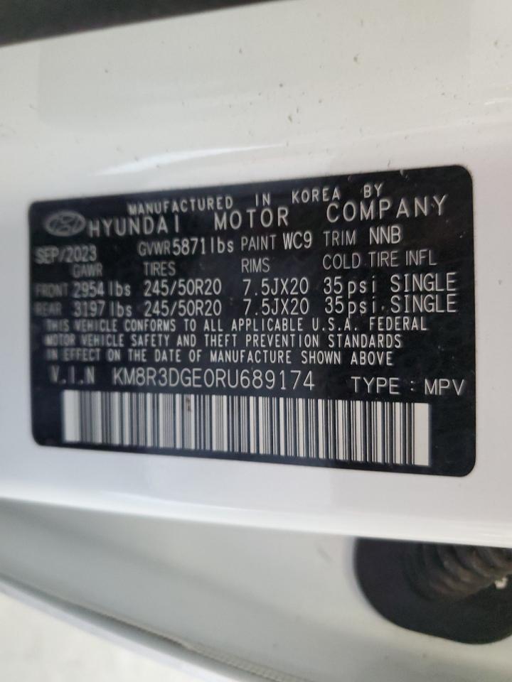 2024 Hyundai Palisade Xrt VIN: KM8R3DGE0RU689174 Lot: 84063955