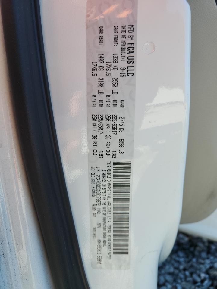 2016 Dodge Grand Caravan Sxt VIN: 2C4RDGCG1GR170672 Lot: 90730215