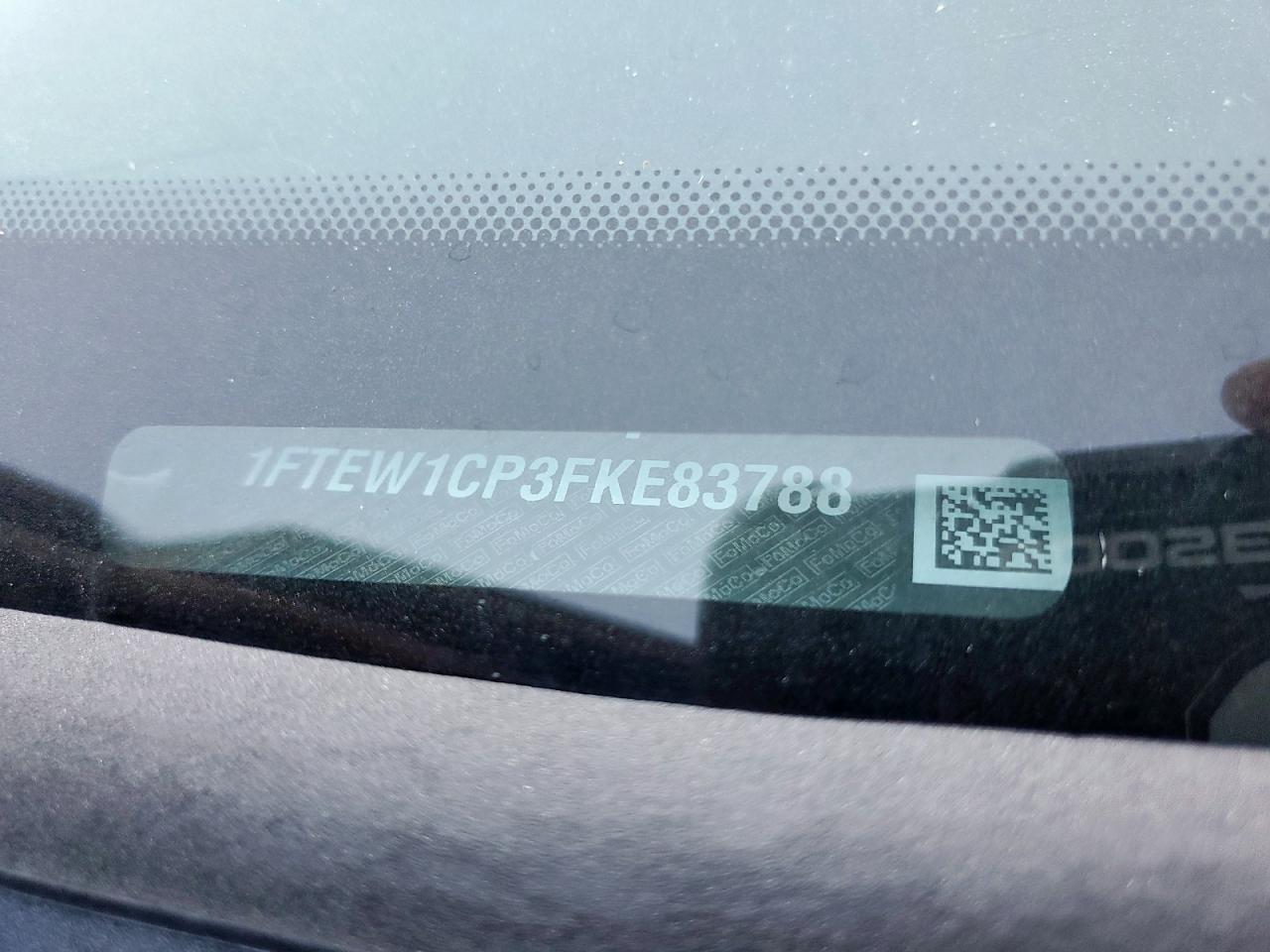 2015 Ford F150 Supercrew VIN: 1FTEW1CP3FKE83788 Lot: 90583645