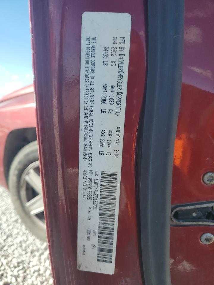 2007 Jeep Compass VIN: 1J8FT47W87D153739 Lot: 86671945