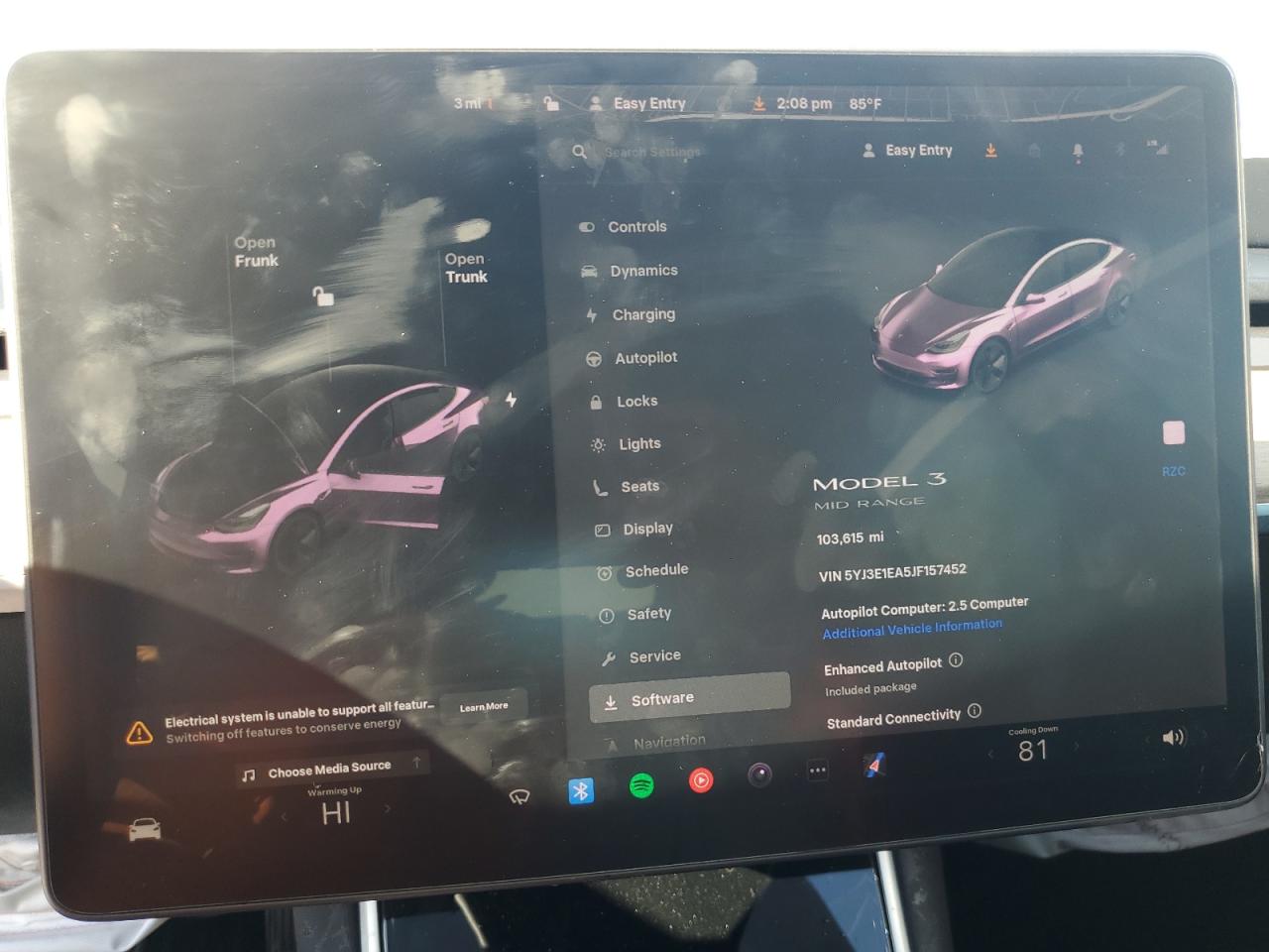 2018 Tesla Model 3 VIN: 5YJ3E1EA5JF157452 Lot: 87300925