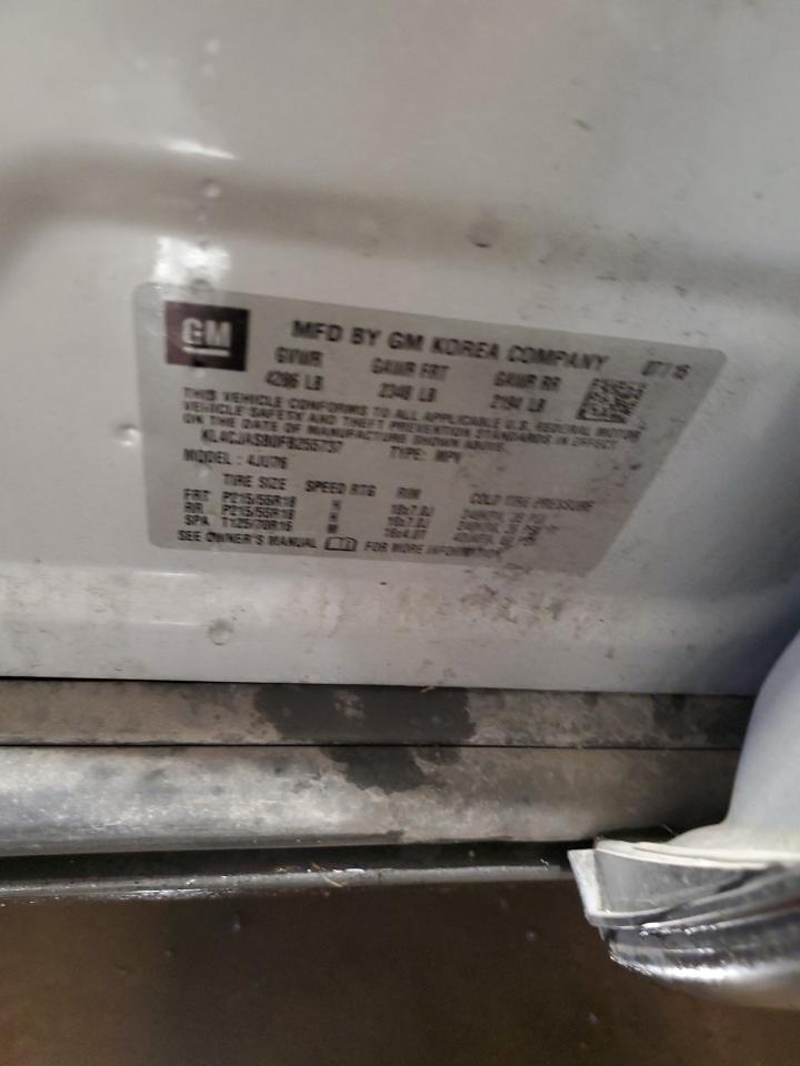 2015 Buick Encore VIN: KL4CJASB0FB255737 Lot: 87228875