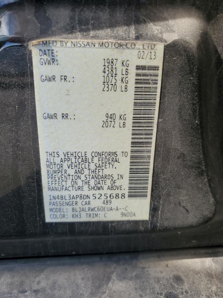 2013 Nissan Altima 3.5S VIN: 1N4BL3AP8DN525688 Lot: 86120645