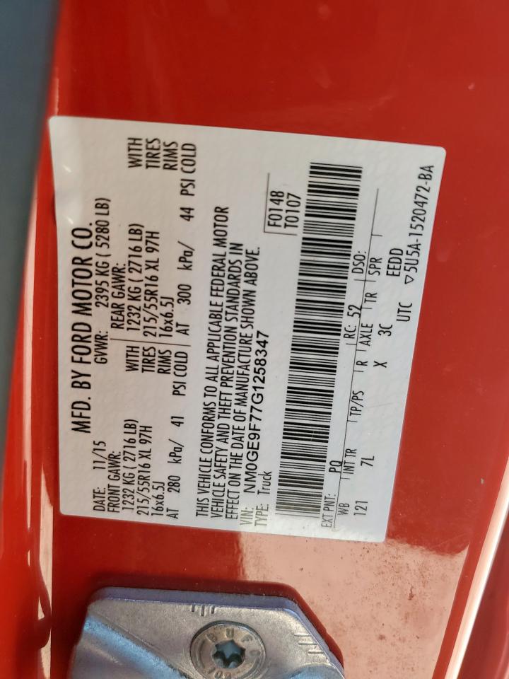 2016 Ford Transit Connect Xlt VIN: NM0GE9F77G1258347 Lot: 82437105