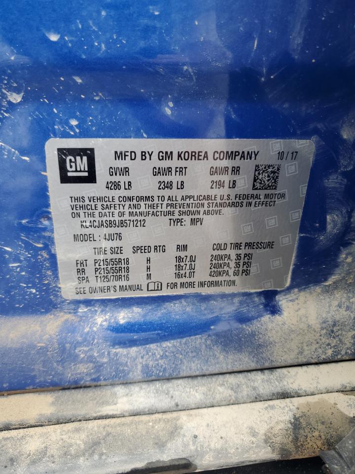 2018 Buick Encore Preferred VIN: KL4CJASB9JB571212 Lot: 82239435