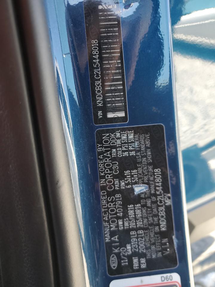 2020 Kia Niro Lx VIN: KNDCB3LC2L5448018 Lot: 85881615