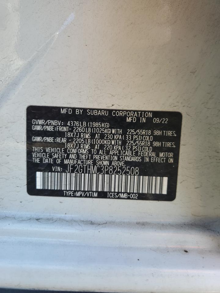 2023 Subaru Crosstrek Limited VIN: JF2GTHMC3P8252508 Lot: 70297655