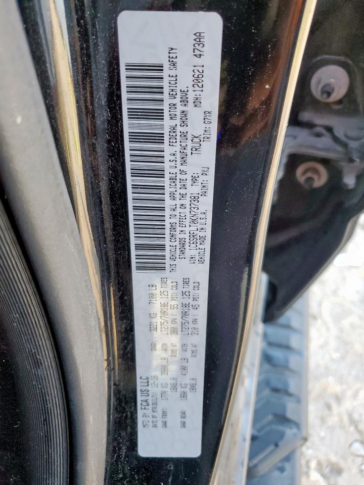 2019 Ram 1500 Rebel VIN: 1C6SRFLT0KN737381 Lot: 90537715