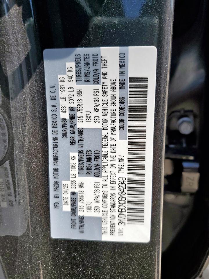 2025 Mazda Cx-30 Preferred VIN: 3MVDMBCM0SM842349 Lot: 85745905