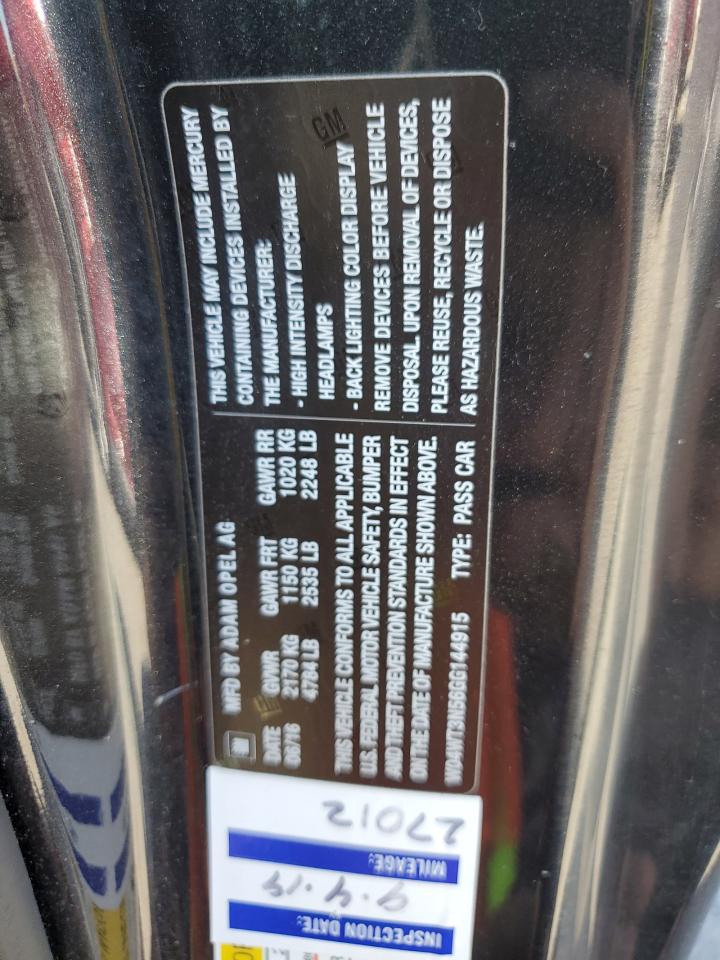 2016 Buick Cascada Premium VIN: W04WT3N56GG144915 Lot: 82319315