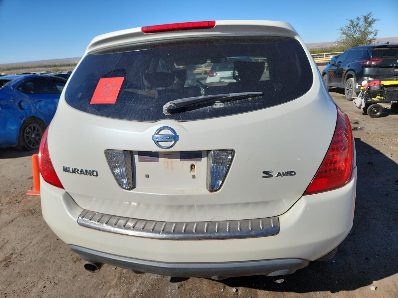 2006 Nissan Murano Sl VIN: JN8AZ08W56W512222 Lot: 87227625