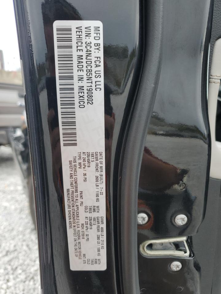 2022 Jeep Compass Limited VIN: 3C4NJDCB5NT190802 Lot: 89841485