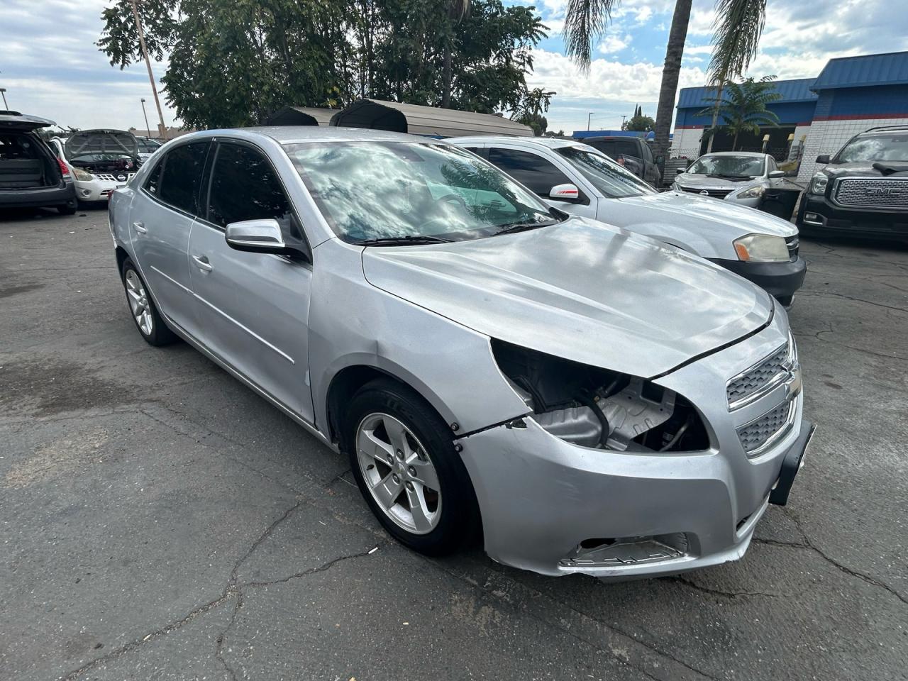 2013 Chevrolet Malibu 1Lt grey sedan gas 1G11C5SA1DF217664 photo #1