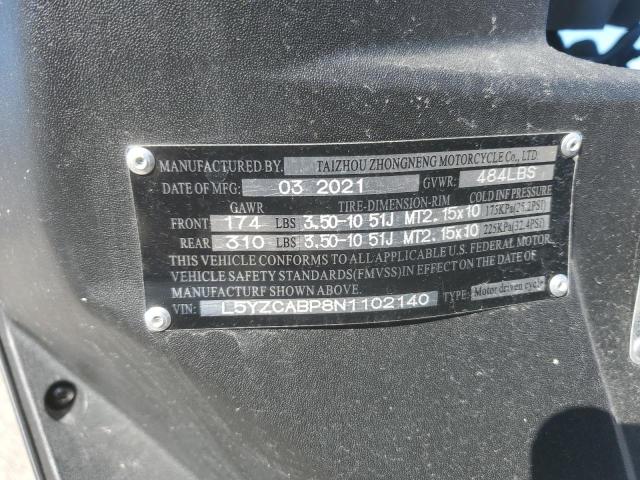 2022 OTHER MOTORCYCLE TAIZHOU ZHONGNENG U