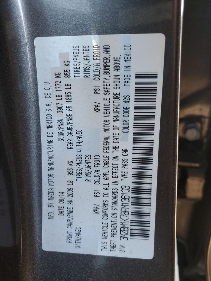 2015 Mazda 3 Sport VIN: 3MZBM1K78FM136103 Lot: 90371165