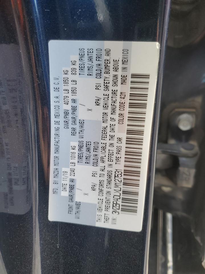 2020 Mazda 3 Preferred VIN: 3MZBPADLXLM127531 Lot: 82204995