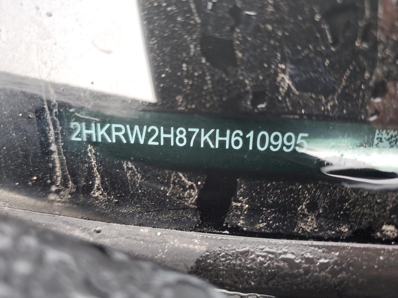 2019 Honda Cr-V Exl VIN: 2HKRW2H87KH610995 Lot: 84742655