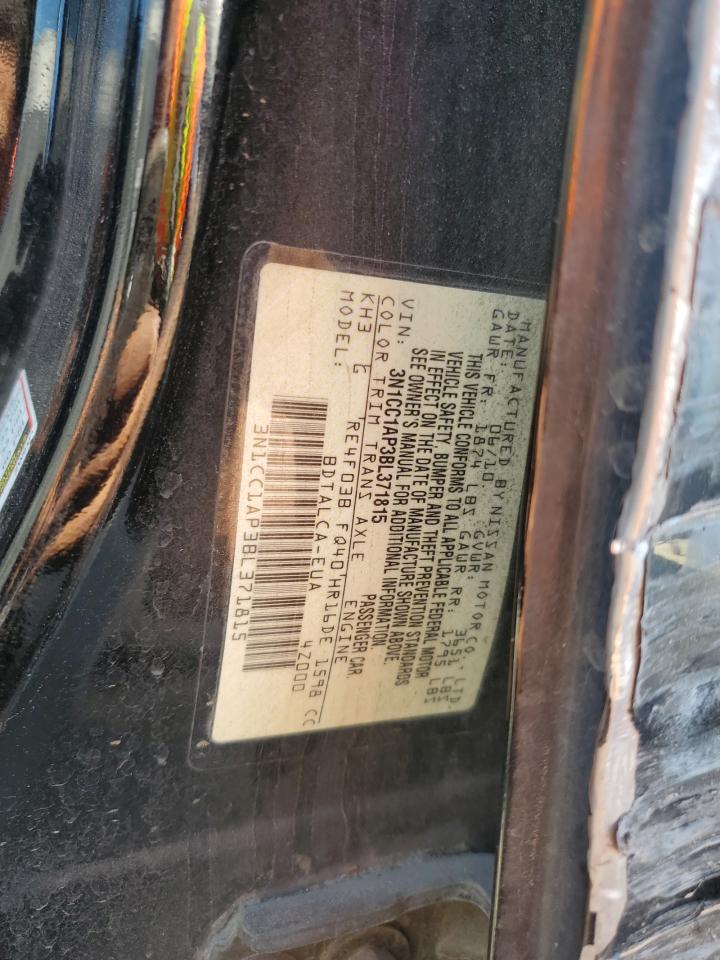 2011 Nissan Versa S VIN: 3N1CC1AP3BL371815 Lot: 84555695