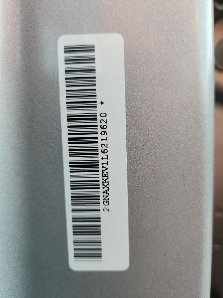 2020 Chevrolet Equinox Lt VIN: 2GNAXKEV1L6219620 Lot: 86104005