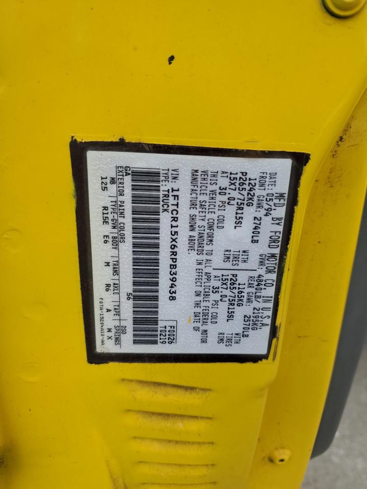 1994 Ford Ranger Super Cab VIN: 1FTCR15X6RPB39438 Lot: 85670025