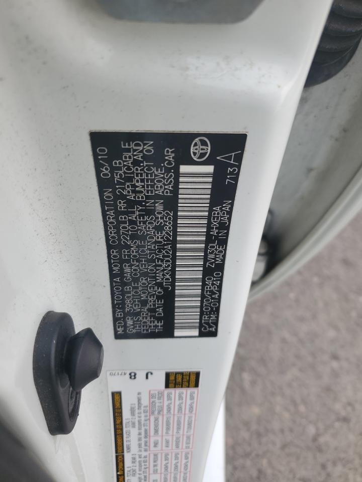 2010 Toyota Prius VIN: JTDKN3DU2A1228652 Lot: 86275745