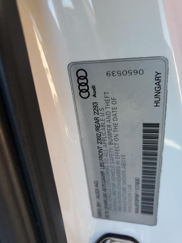 2015 Audi A3 Premium Plus VIN: WAUEFGFF8F1107600 Lot: 87054935