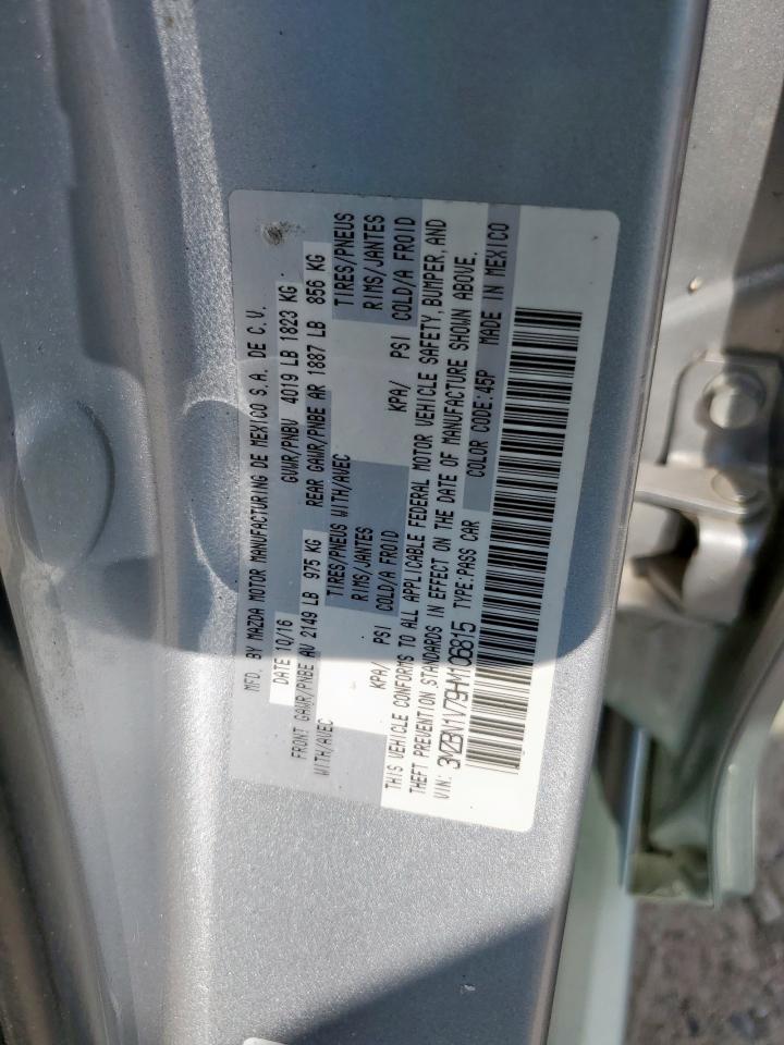 2017 Mazda 3 Touring VIN: 3MZBN1V79HM106815 Lot: 81882675