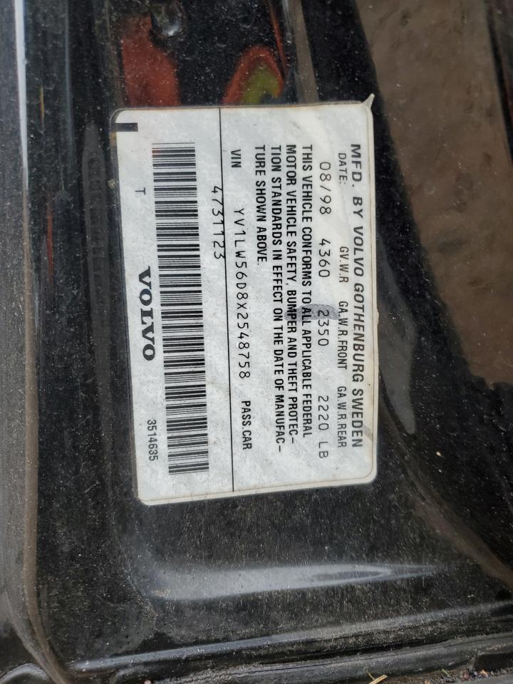 1999 Volvo V70 Glt VIN: YV1LW56D8X2548758 Lot: 90306925