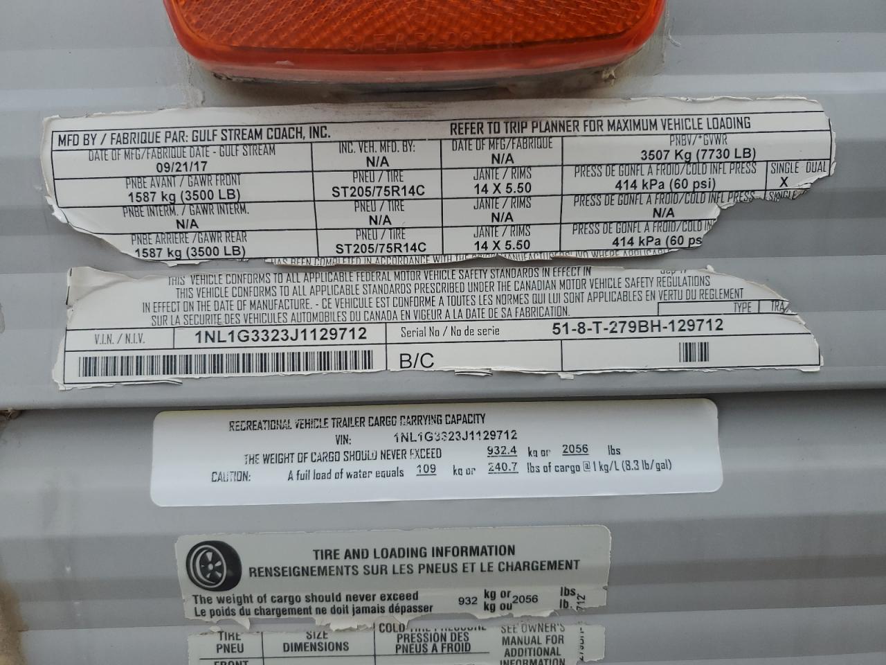 2018 Gulf Stream Kingsport VIN: 1NL1G3323J1129712 Lot: 87018295