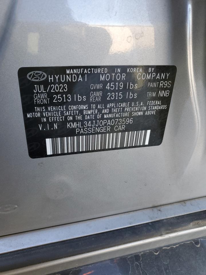 2023 Hyundai Sonata Hybrid VIN: KMHL34JJ0PA073596 Lot: 82381295