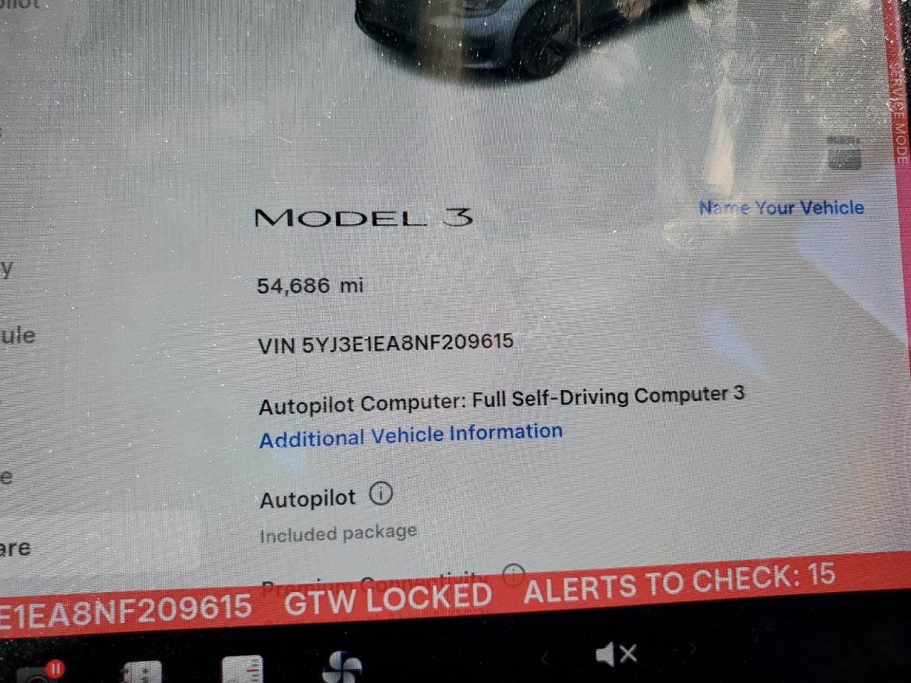 2022 Tesla Model 3 VIN: 5YJ3E1EA8NF209615 Lot: 89894355