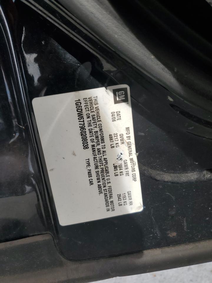 2006 Cadillac Sts VIN: 1G6DW677960208038 Lot: 90064715