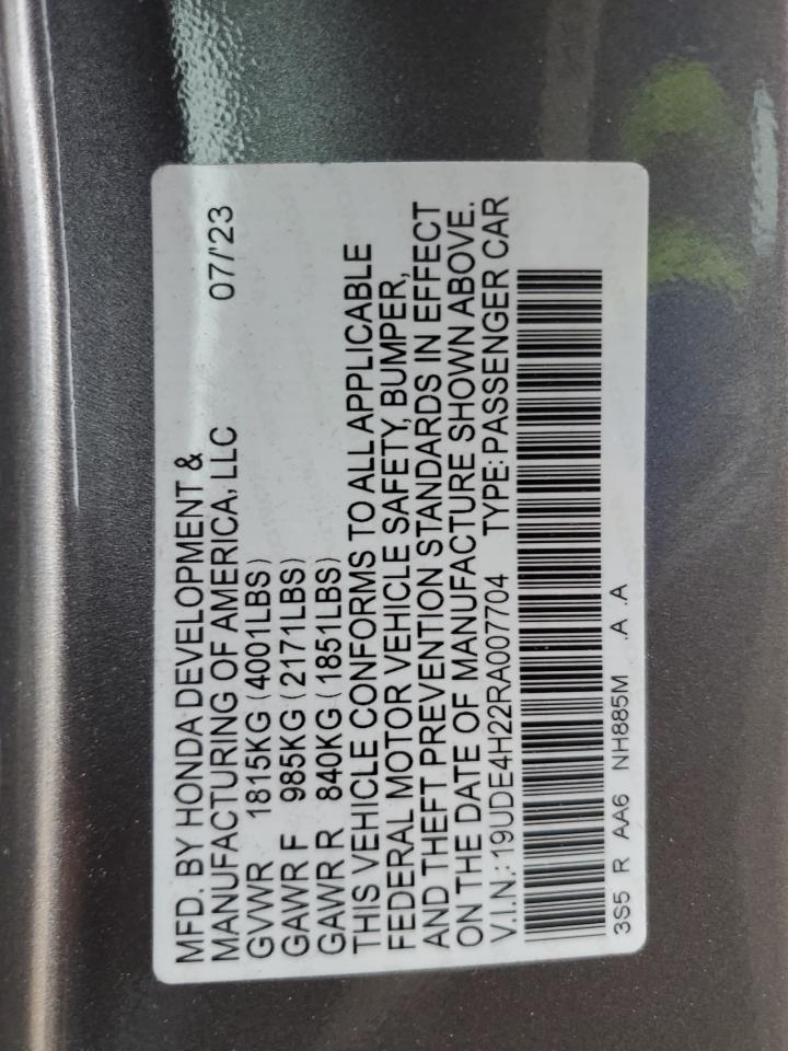 2024 Acura Integra VIN: 19UDE4H22RA007704 Lot: 87315295