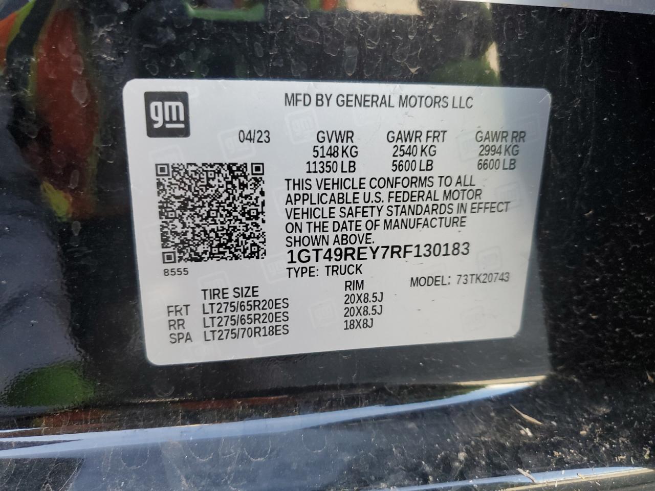 2024 GMC Sierra K2500 Denali VIN: 1GT49REY7RF130183 Lot: 90522865