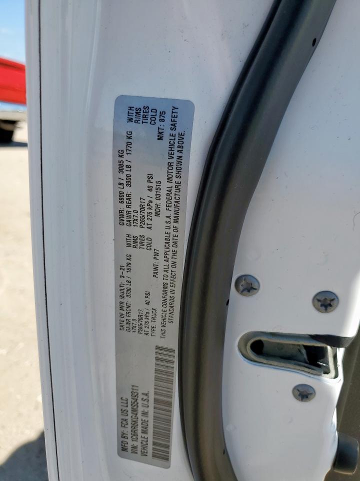 2021 Ram 1500 Classic Tradesman VIN: 1C6RR6KG4MS549311 Lot: 86476015