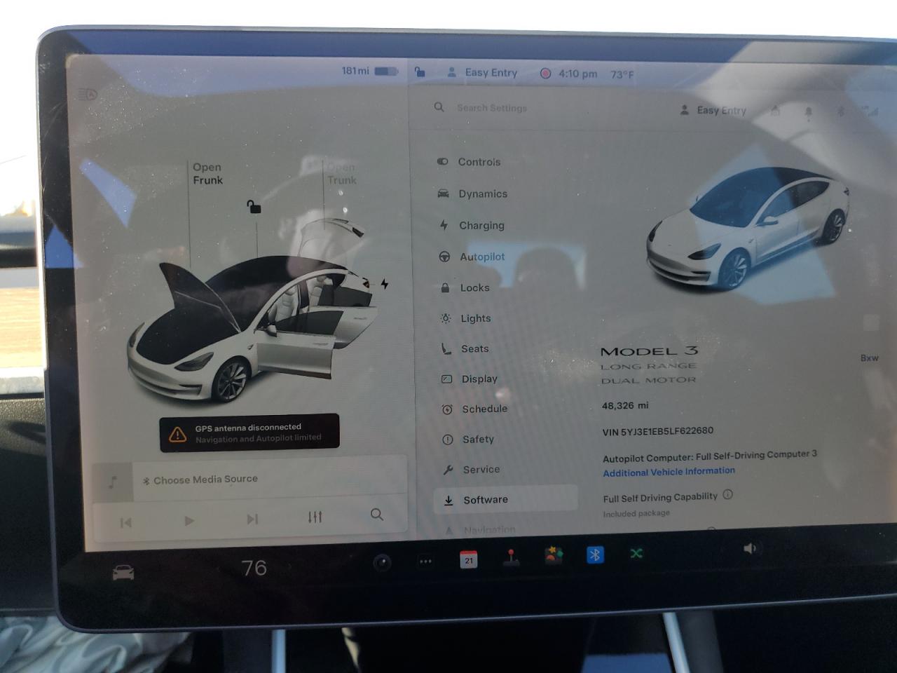 2020 Tesla Model 3 VIN: 5YJ3E1EB5LF622680 Lot: 86871195