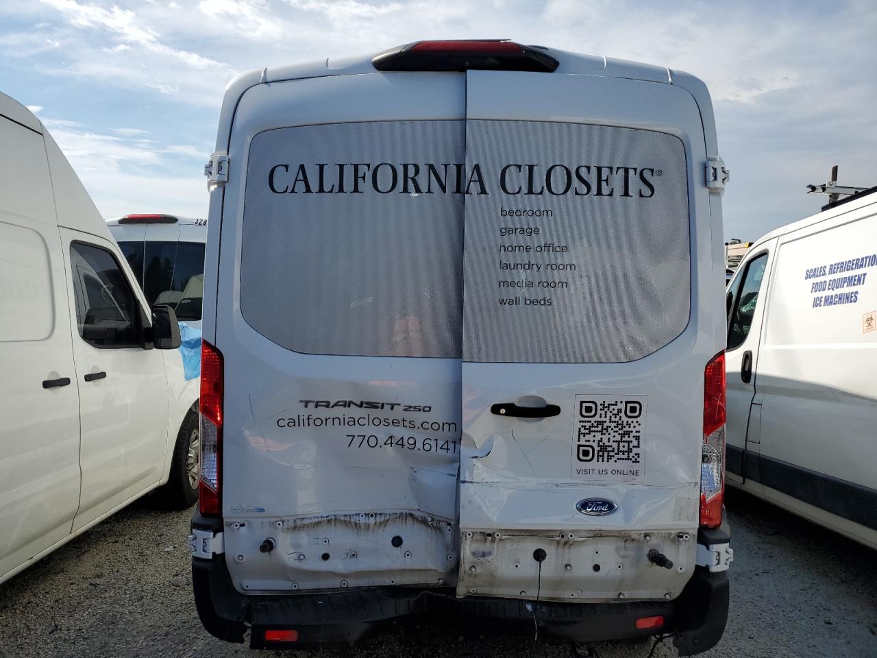 2020 Ford Transit Utility / Service Van VIN: 1FTBR1C88LKB10843 Lot: 86844195