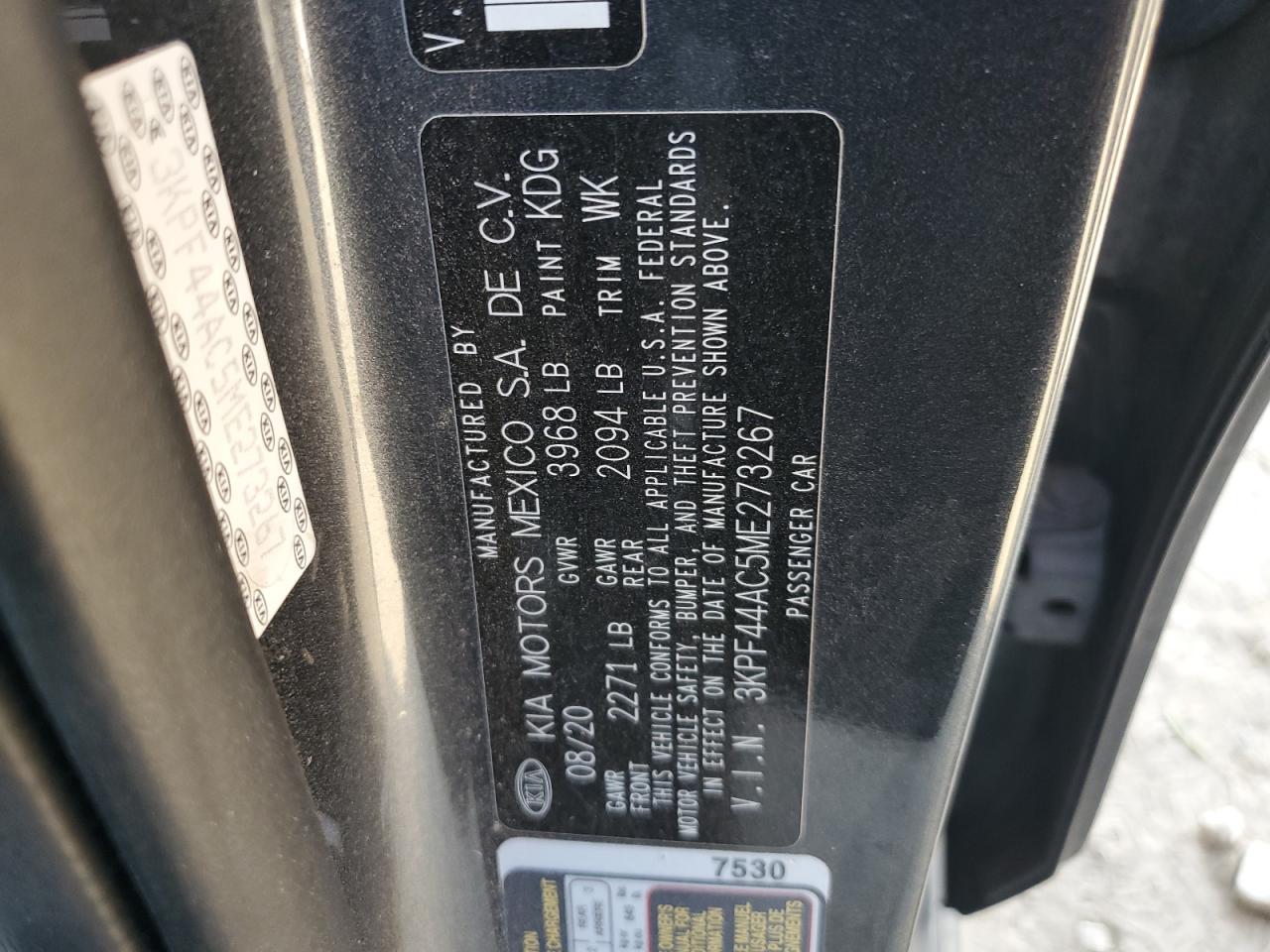 2021 Kia Forte Gt VIN: 3KPF44AC5ME273267 Lot: 84957655