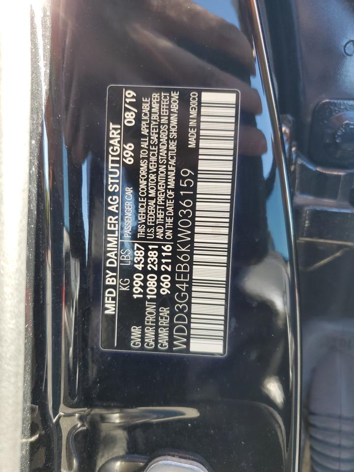 2019 Mercedes-Benz A 220 VIN: WDD3G4EB6KW036159 Lot: 84817965