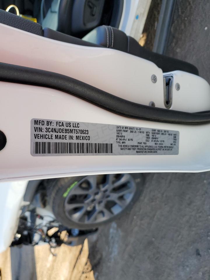 2021 Jeep Compass 80Th Edition VIN: 3C4NJDEB5MT570623 Lot: 85133655