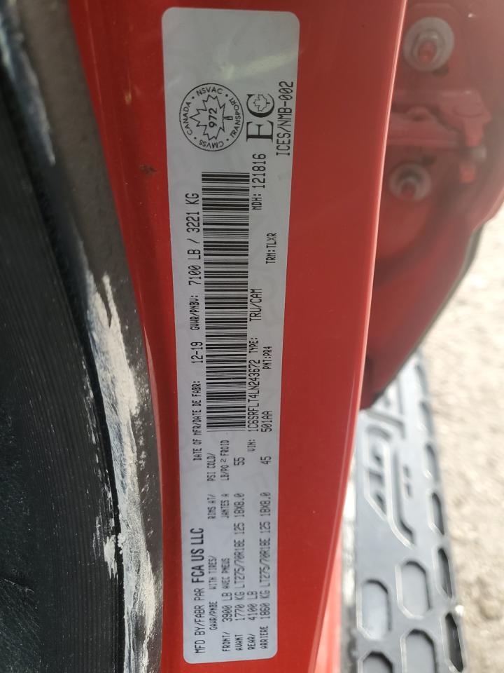 2020 Ram 1500 Rebel VIN: 1C6SRFLT4LN243672 Lot: 86219865