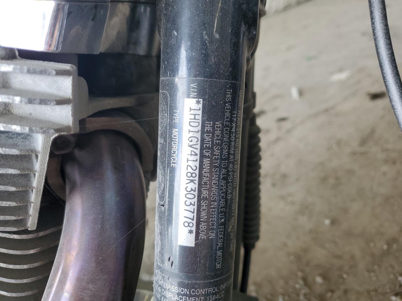 2008 Harley-Davidson Fxdc Daytona Custom VIN: 1HD1GV4128K303778 Lot: 82003835