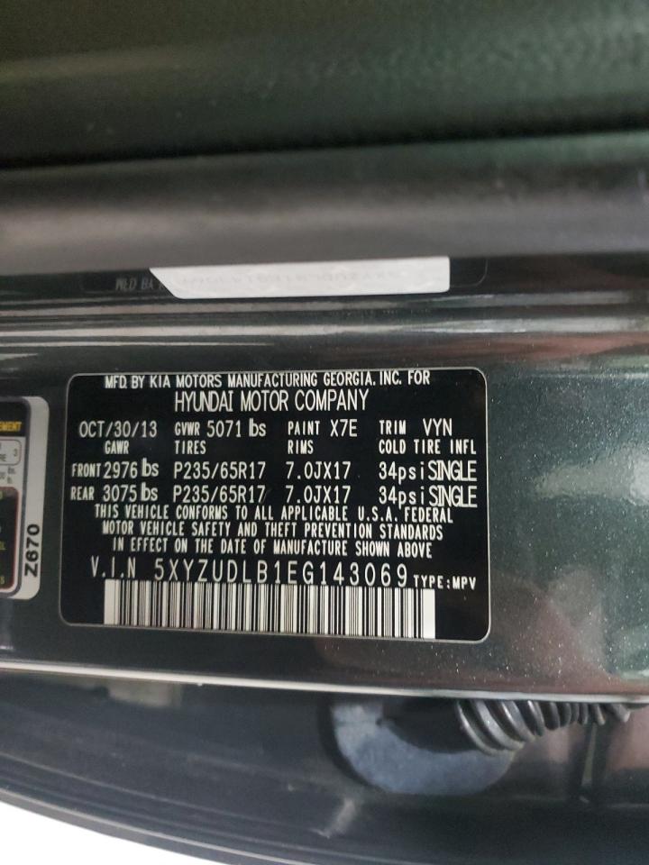 2014 Hyundai Santa Fe Sport VIN: 5XYZUDLB1EG143069 Lot: 85281615