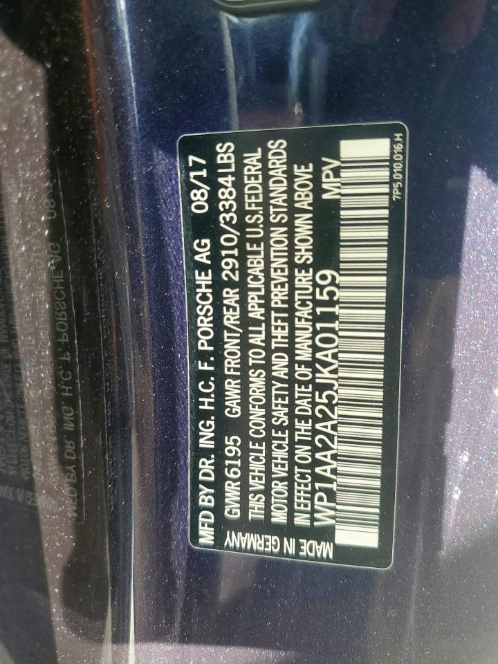 2018 Porsche Cayenne VIN: WP1AA2A25JKA01159 Lot: 84397175