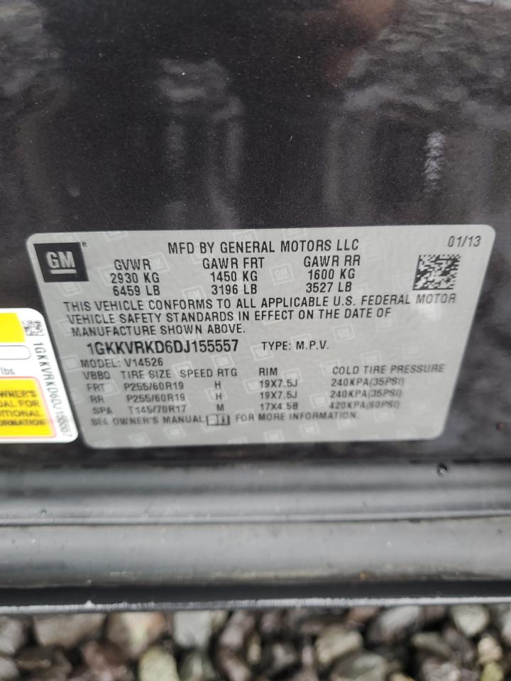 2013 GMC Acadia Slt-1 VIN: 1GKKVRKD6DJ155557 Lot: 86268835