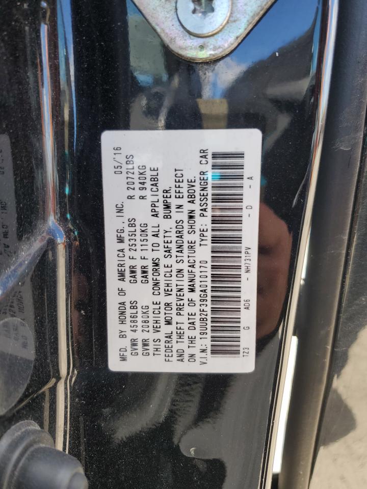 2016 Acura Tlx VIN: 19UUB2F39GA010170 Lot: 82686965