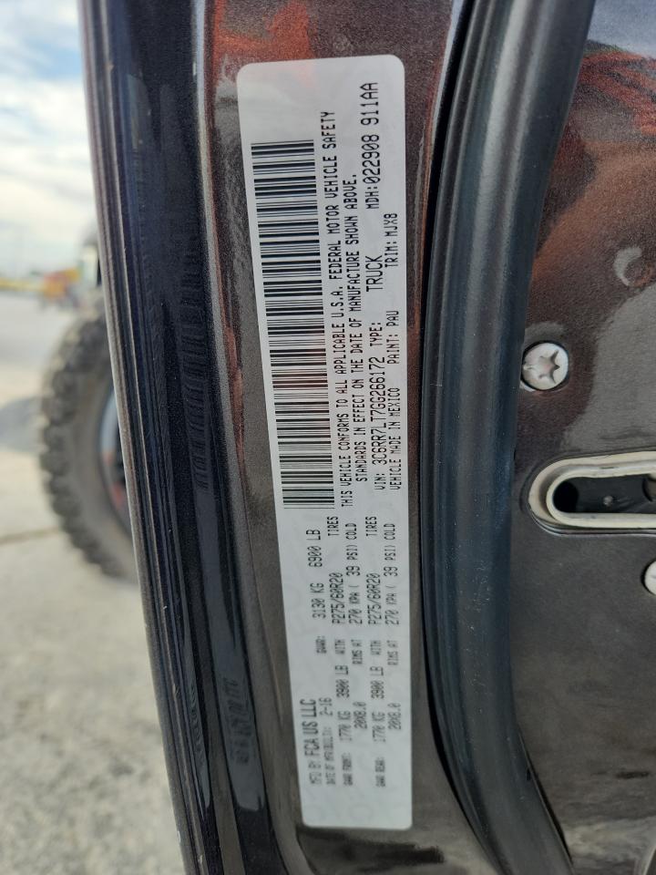 2016 Ram 1500 Slt VIN: 3C6RR7LT7GG266172 Lot: 82340955