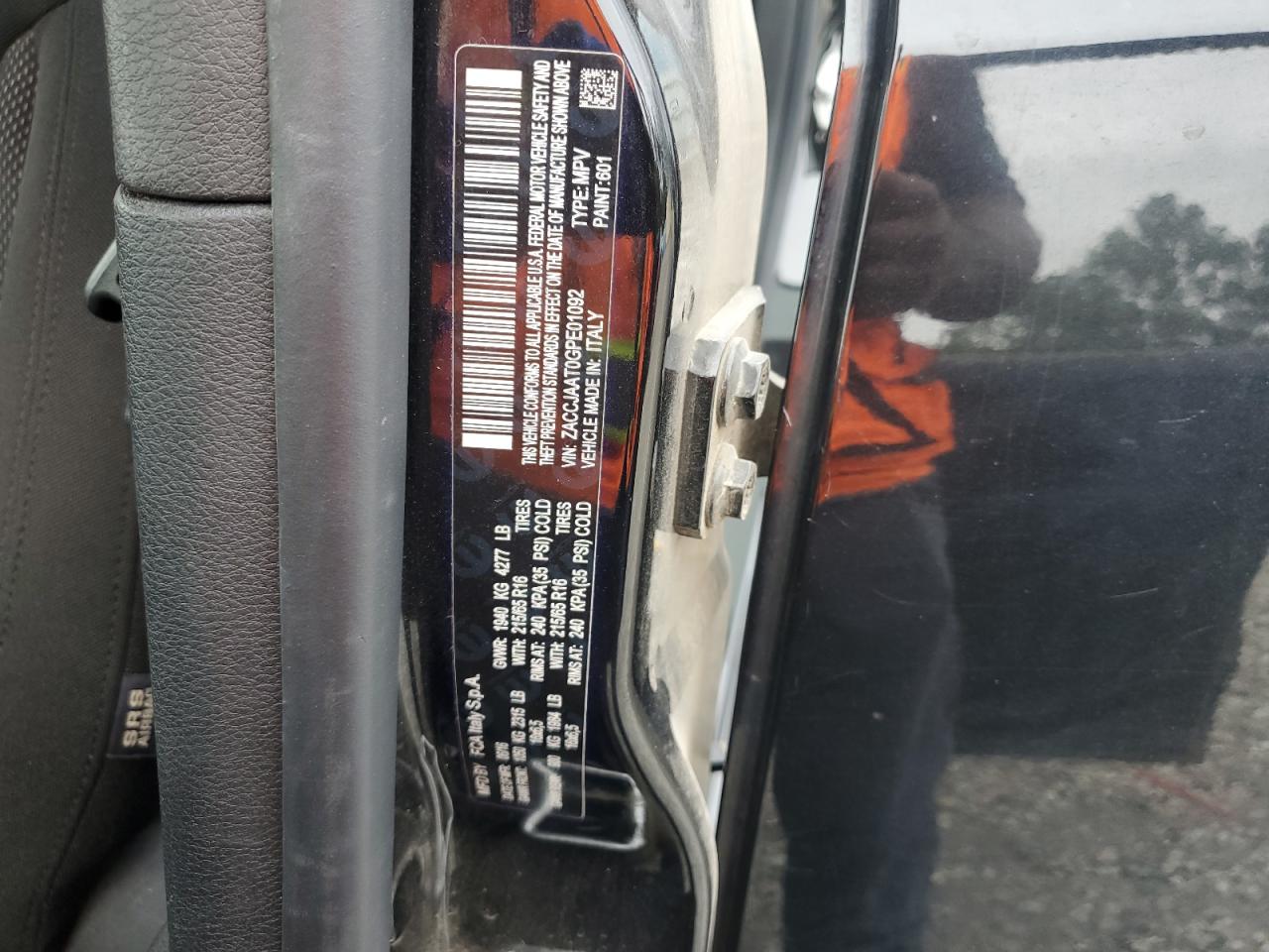 2016 Jeep Renegade Sport VIN: ZACCJAAT0GPE01092 Lot: 85385365