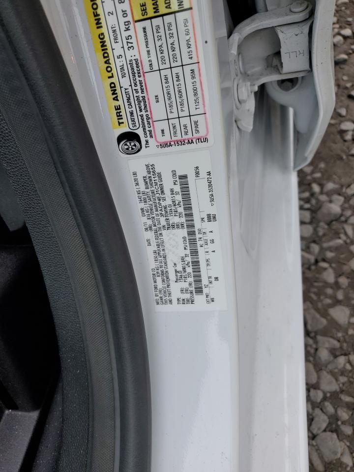 2012 Ford Fiesta Se VIN: 3FADP4EJ1CM115655 Lot: 89851385