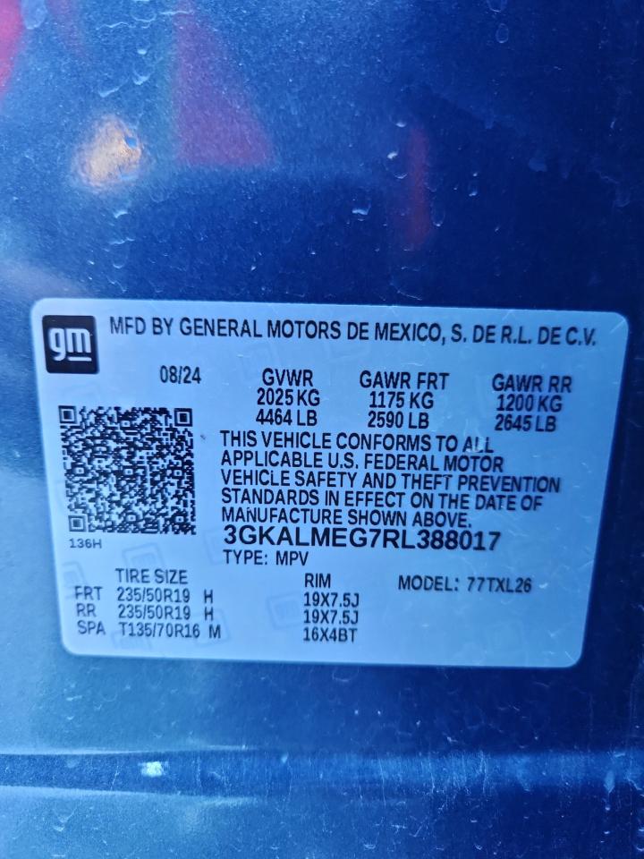 2024 GMC Terrain Sle VIN: 3GKALMEG7RL388017 Lot: 85955145